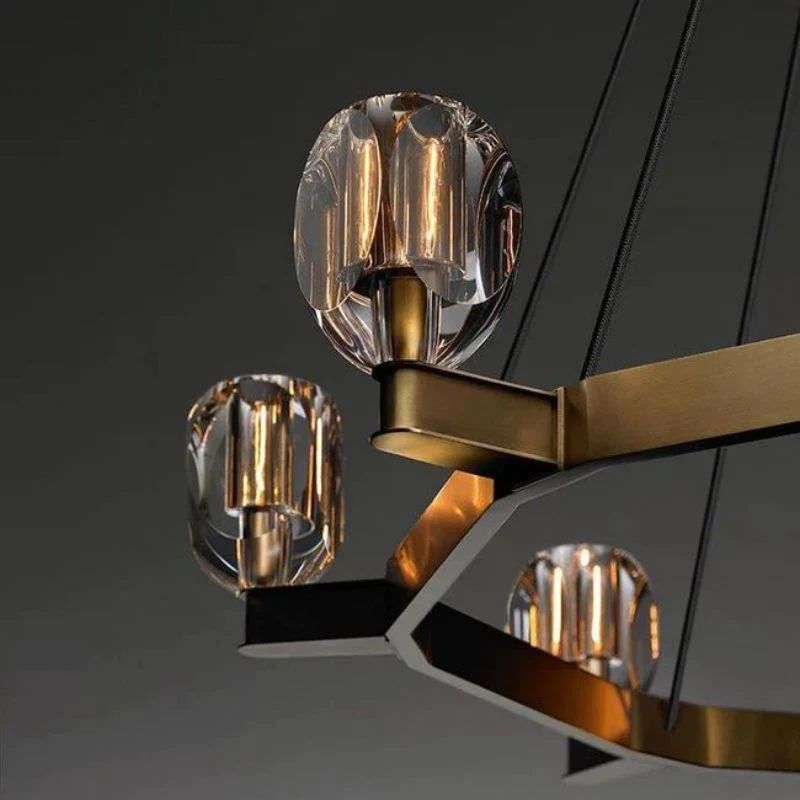 Linna Contemporary Circular Living Room Pendant-Meet Lighting