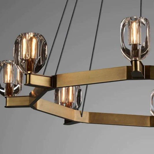 Linna Contemporary Circular Living Room Pendant-Meet Lighting