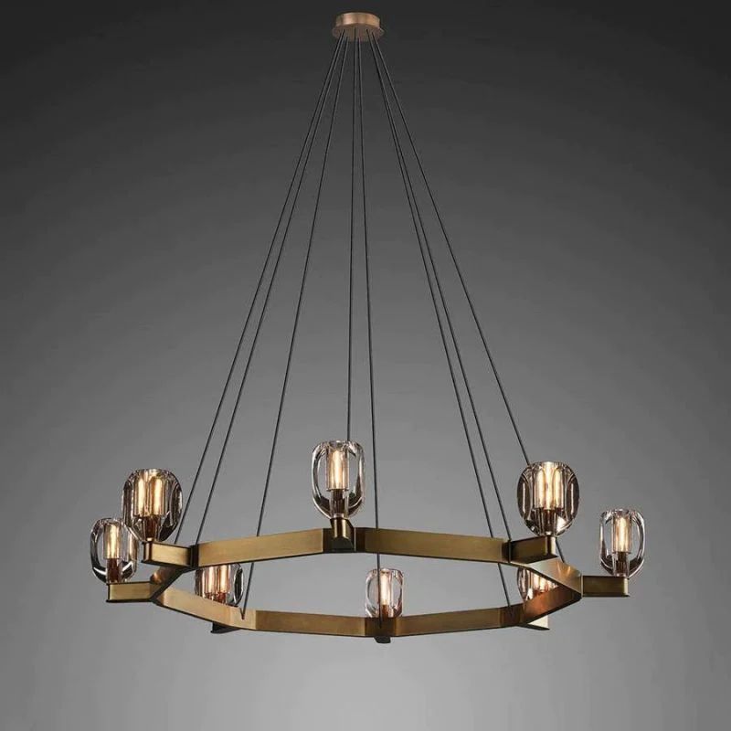 Linna Contemporary Circular Living Room Pendant-Meet Lighting