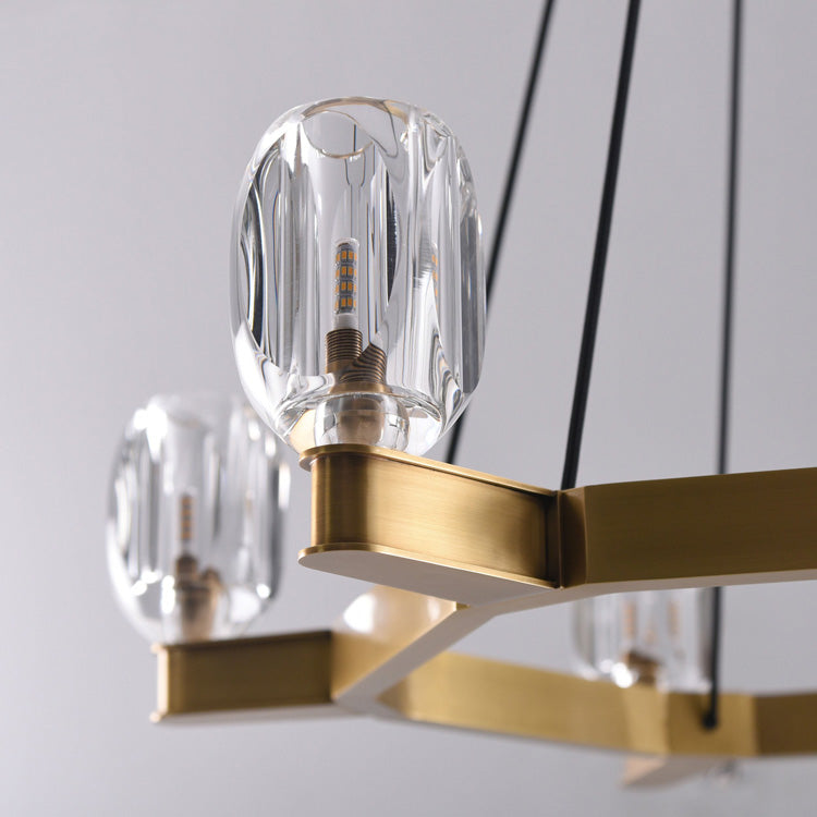 Linna Crystal Round Chandelier-MEET LIGHTING