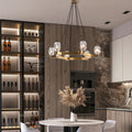 Linna Crystal Round Chandelier-MEET LIGHTING