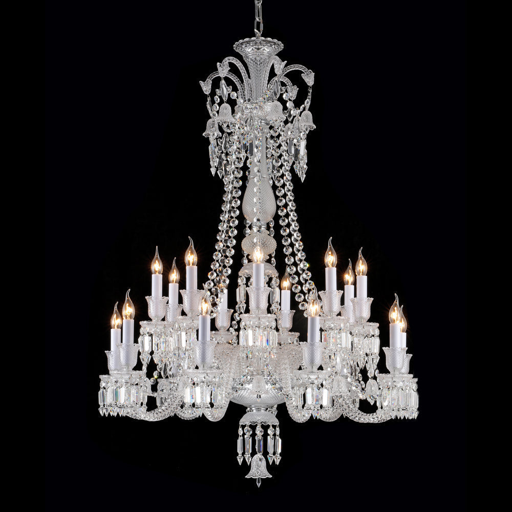 Long Neck Zenith Baccarat Crystal Chandelier-MEET LIGHTING