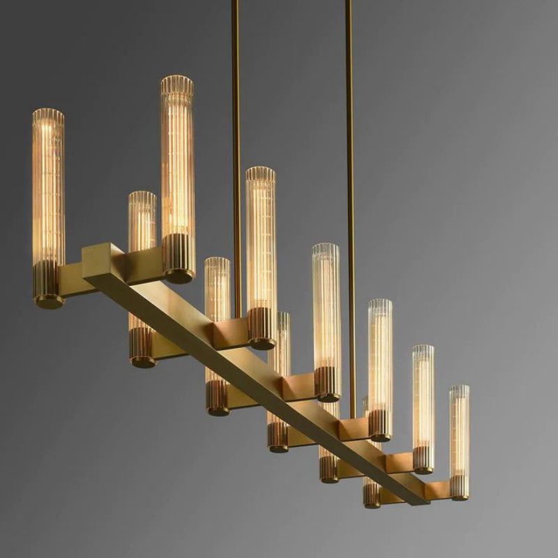 Lorraine Linear Chandelier 60"L-MEET LIGHTING