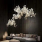 Luxury Ceramic Ginkgo Branch Chandelier-Meet Lighting