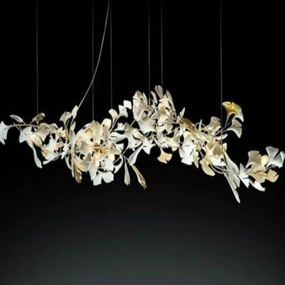 Luxury Ceramic Ginkgo Branch Chandelier-Meet Lighting