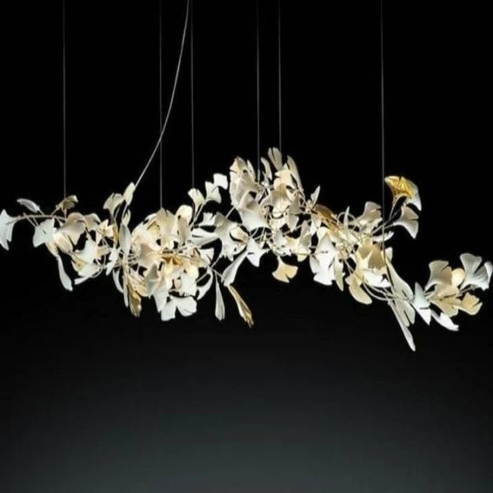 Luxury Ceramic Ginkgo Branch Chandelier-MEET LIGHTING