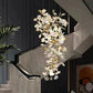 Luxury Ceramic Ginkgo Chandelier-Meet Lighting