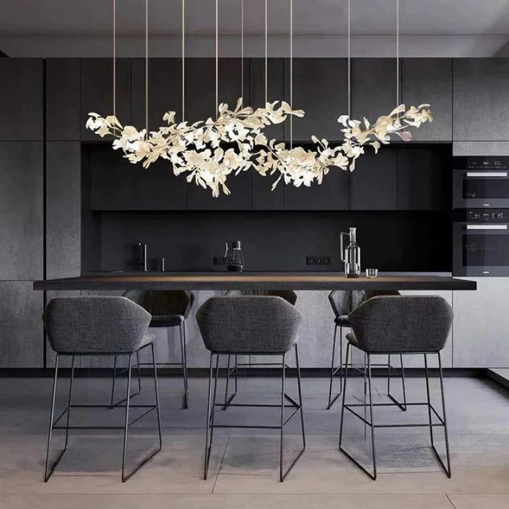 Luxury Ceramic Ginkgo Chandelier-Meet Lighting