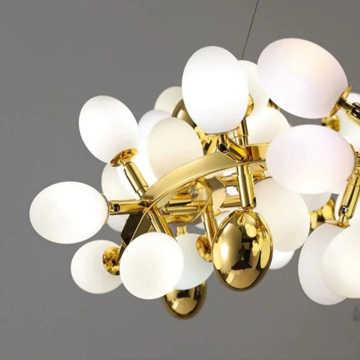 Luxury Escamoles Modern Linear Grape Chandelier-Meet Lighting