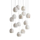 MAVA ALABASTER MAEVA ROUND CHANDELIER 13'' 21'' 36''-Meet Lighting