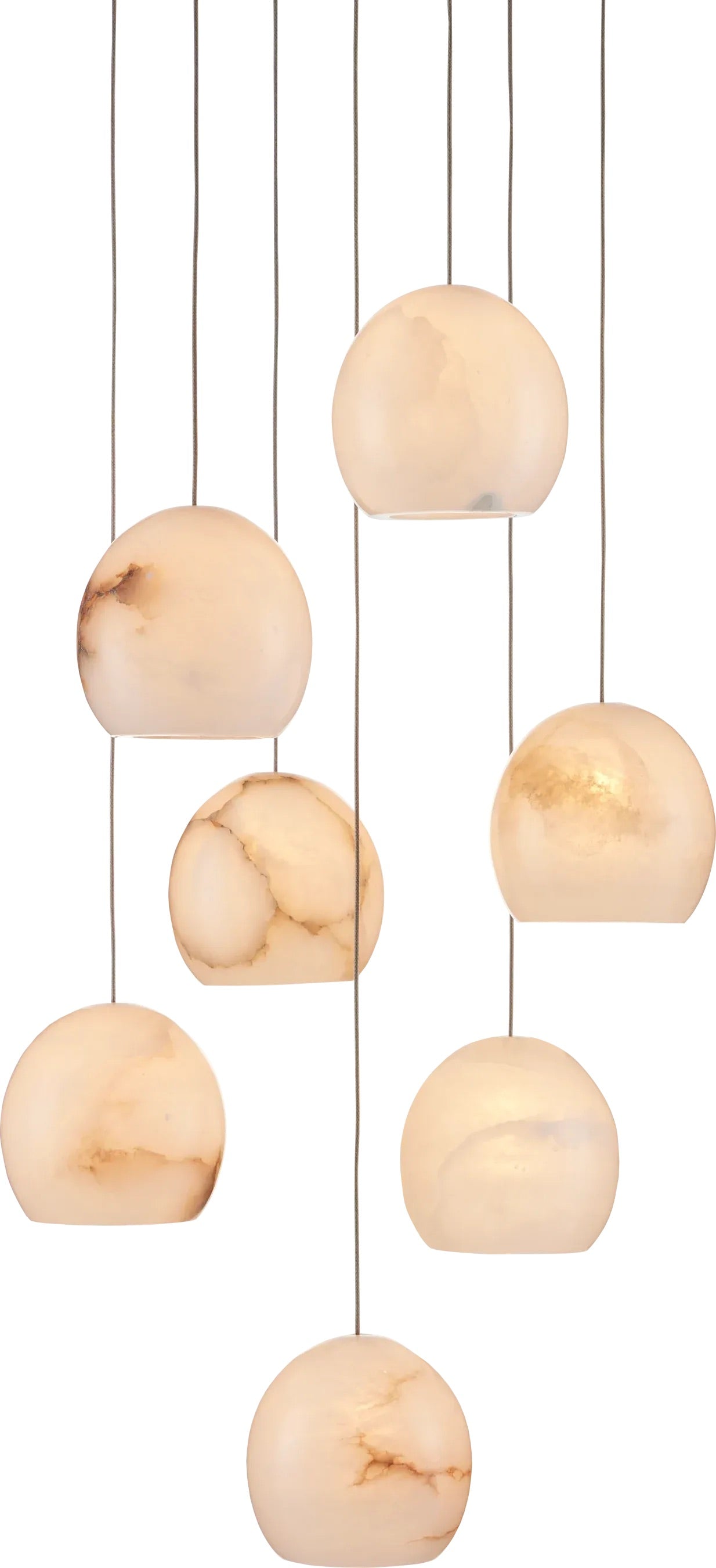 MAVA ALABASTER MAEVA ROUND CHANDELIER 13'' 21'' 36''-Meet Lighting