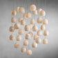 MAVA ALABASTER MAEVA ROUND CHANDELIER 13'' 21'' 36''-Meet Lighting