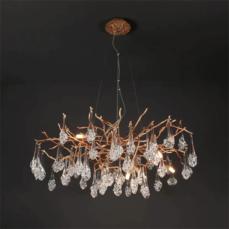 Modern Branch Chandelier Drop Flower D 39.3"