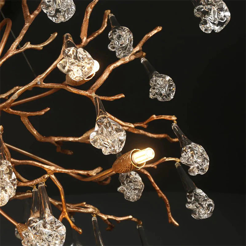 Modern Branch Chandelier Drop Flower D 39.3"