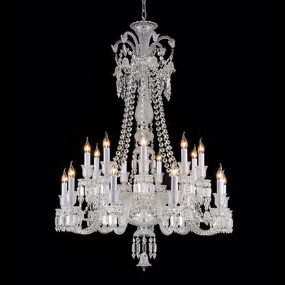 Long Neck Zenith Baccarat Crystal Chandelier