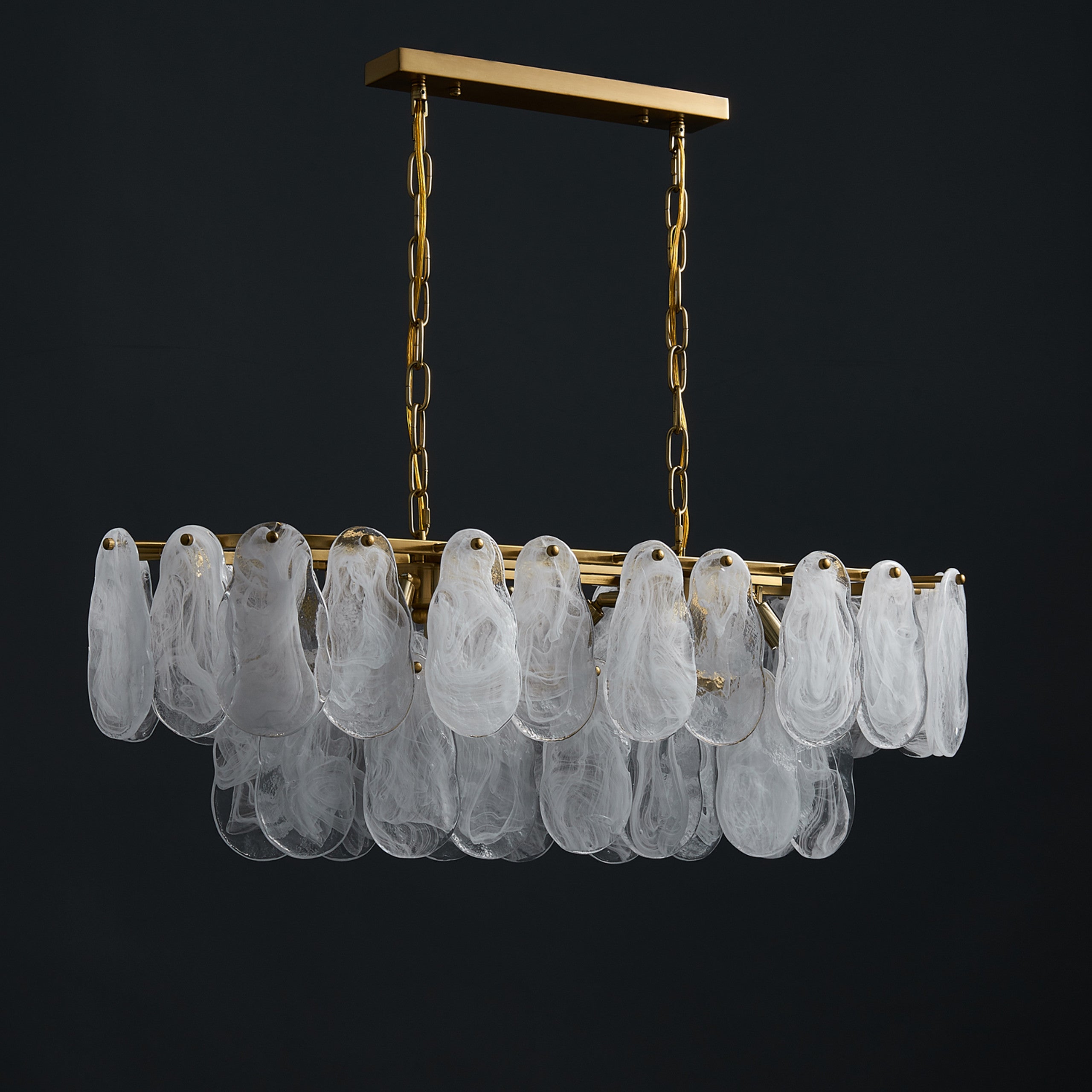 Mahina Gold Cloud Chandelier