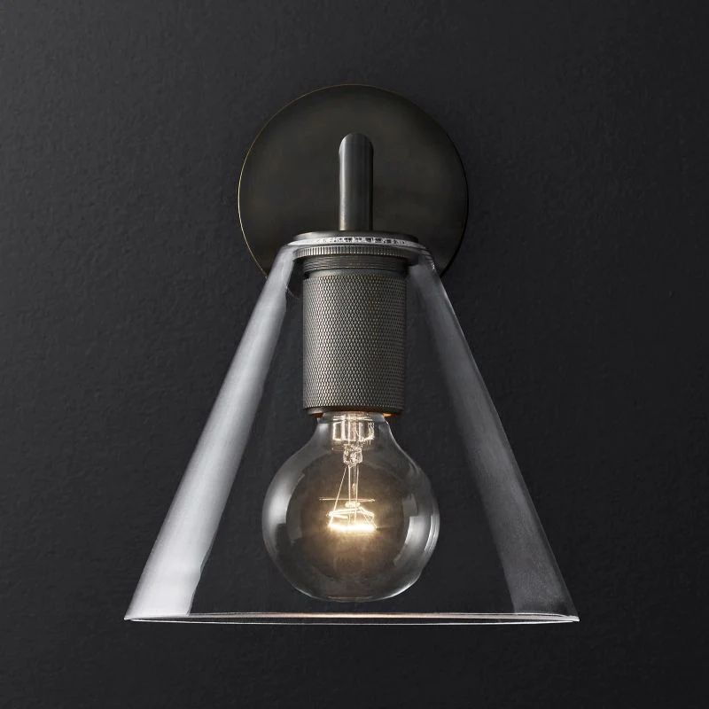 Utilitaire Funnel Shade Sconce