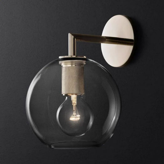 Mechanist Globe Shade Sconce