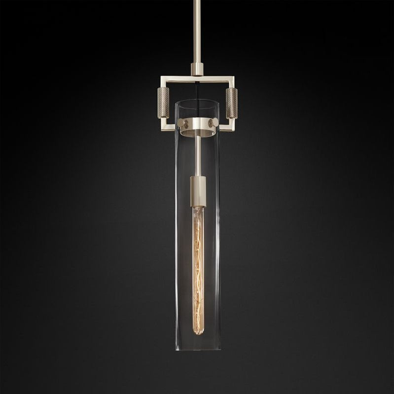 Machinist Glass Cylinder Pendant-Meet Lighting