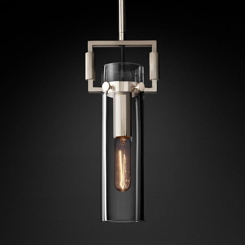 Machinist Glass Cylinder Pendant-Meet Lighting