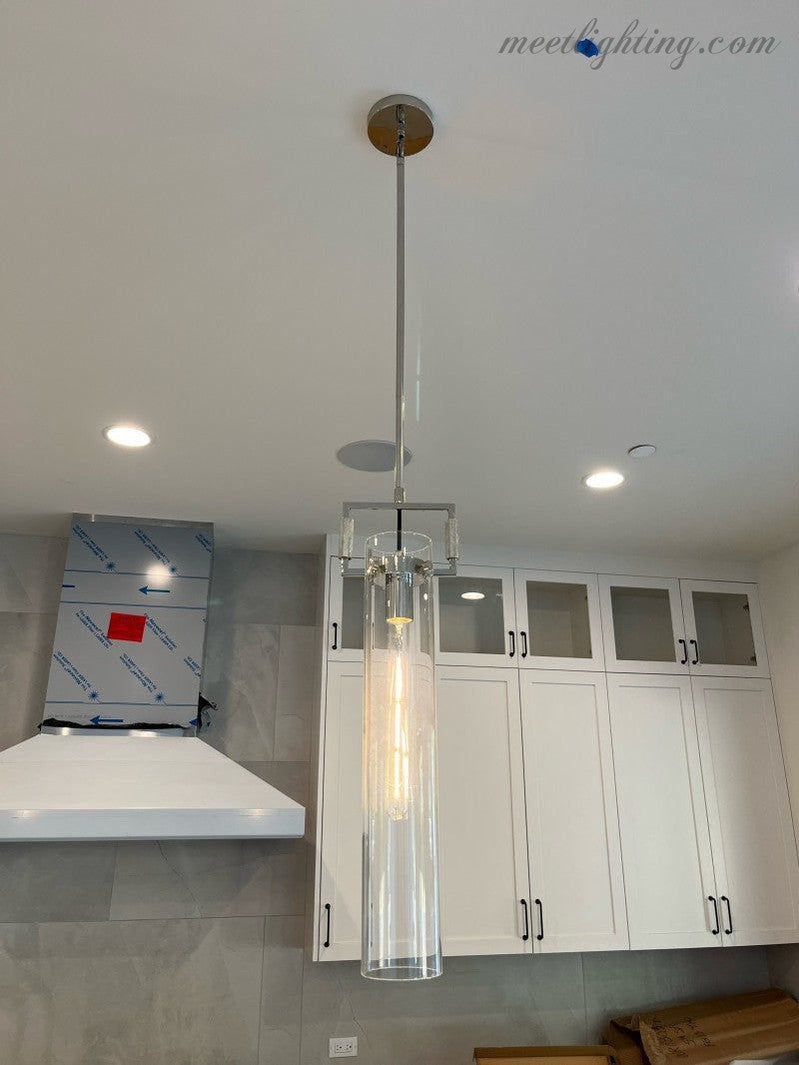 Machinist Glass Cylinder Pendant-Meet Lighting