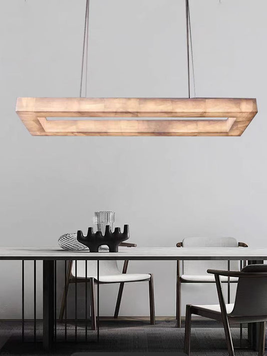 Marble Ravage Rectangle Chandelier 72"-Meet Lighting