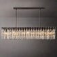 Marignan K9 Crystal Rectangular Chandelier 60"-Meet Lighting