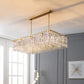 Marignan K9 Crystal Rectangular Chandelier 60"-Meet Lighting