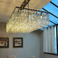 Marignan Tier K9 Crystal Rectangle Chandelier-Meet Lighting