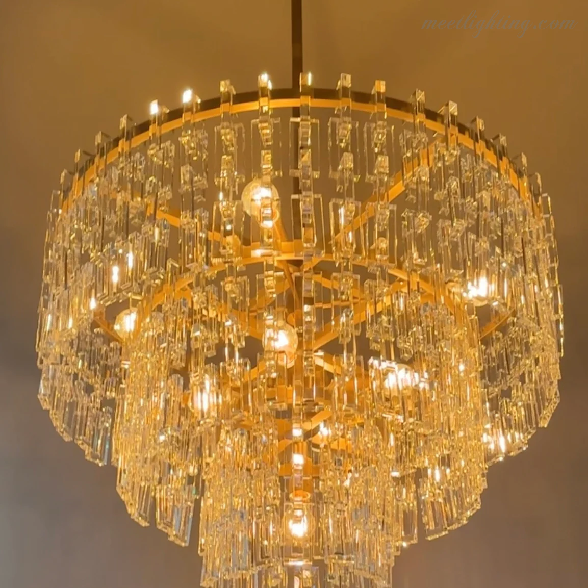 Marignia Five-Tier Round Chandelier 60"-Meet Lighting