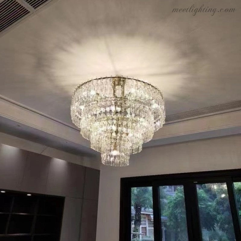 Marignan Five-Tier Round Chandelier 36"-MEET LIGHTING