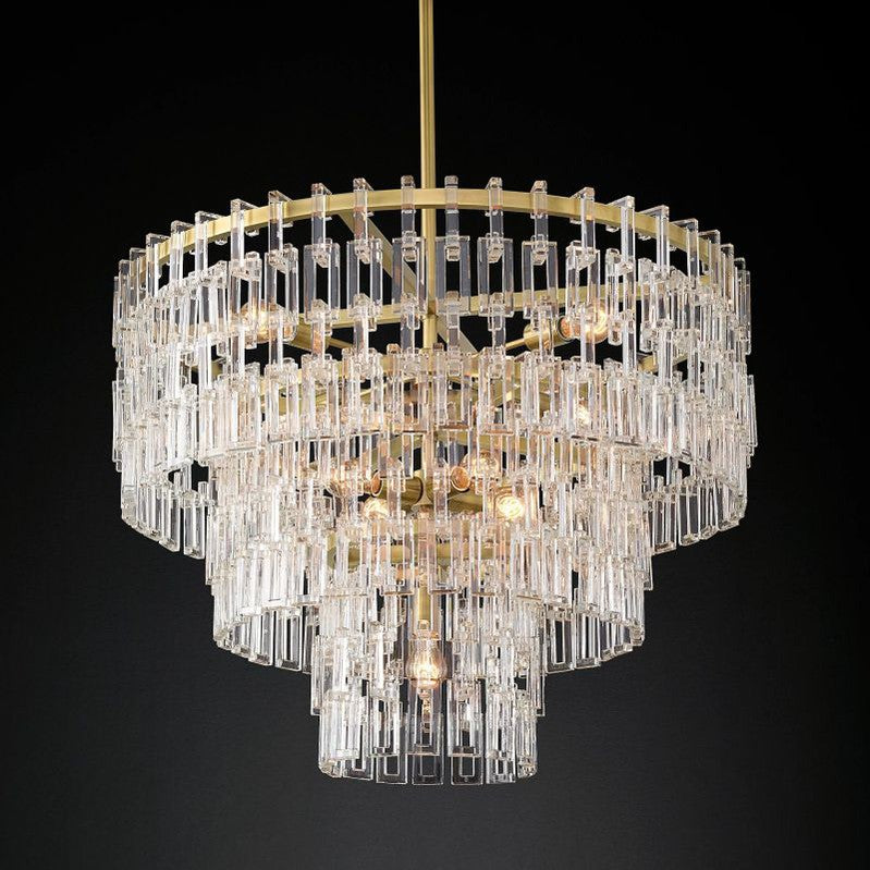 Marignia Five-Tier Round Chandelier 36"-Meet Lighting