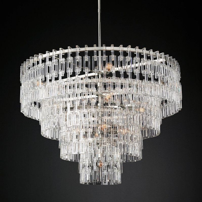 Marignan Five-Tier Round Chandelier 48"-MEET LIGHTING