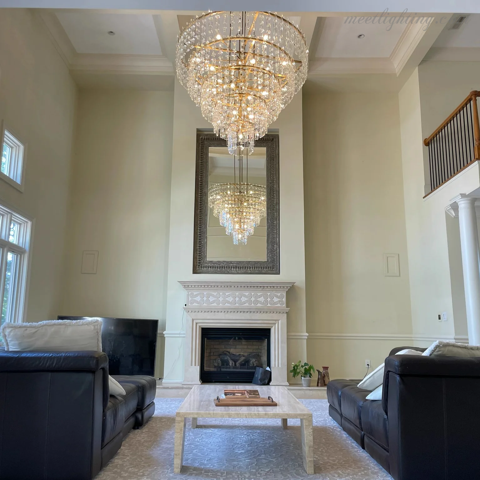 Marignan Five-Tier Round Chandelier 48"-MEET LIGHTING