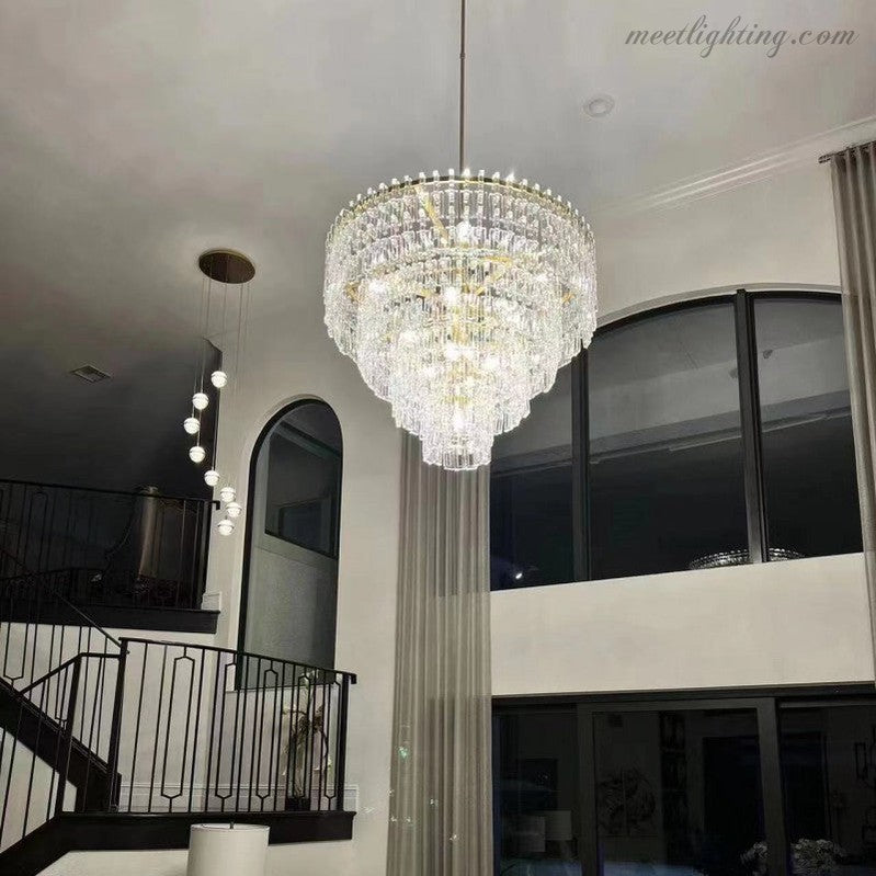 Marignan Five-Tier Round Chandelier 48"-MEET LIGHTING