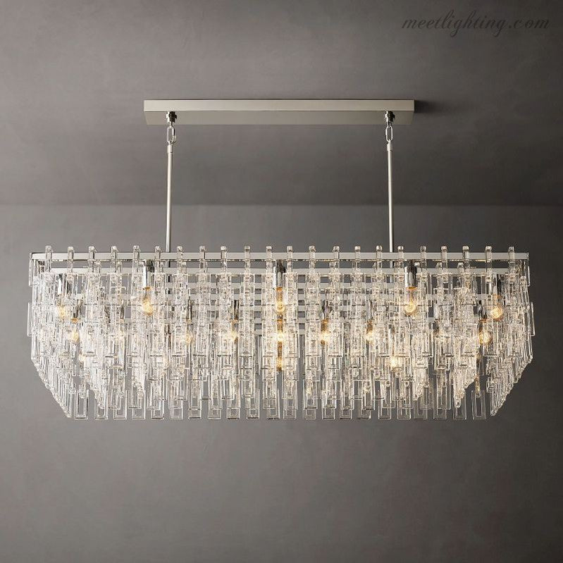 Marignia Rectangular Chandelier 60"-Meet Lighting