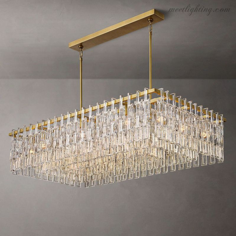 Marignia Rectangular Chandelier 60"-Meet Lighting