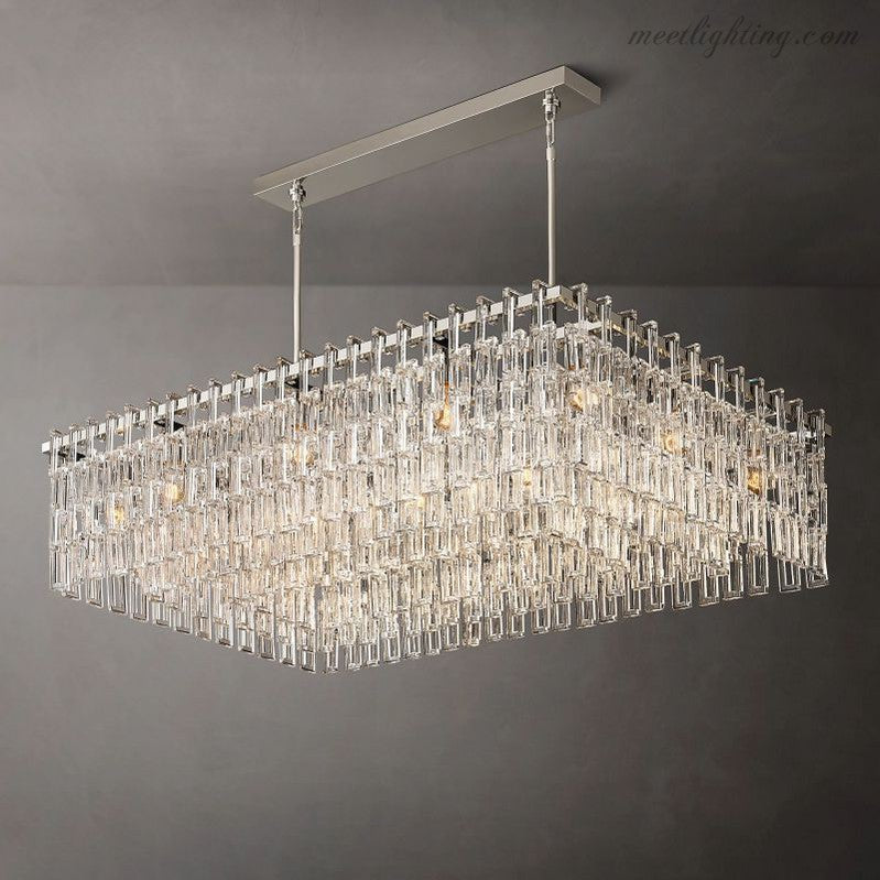 Marignia Rectangular Chandelier 60"-Meet Lighting