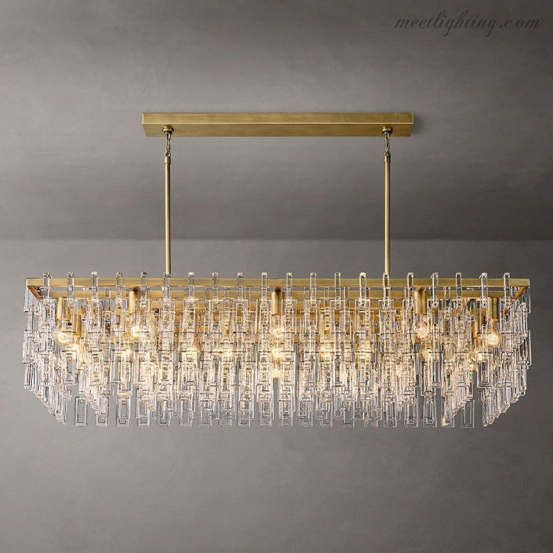 Marignia Rectangular Chandelier 60"-Meet Lighting