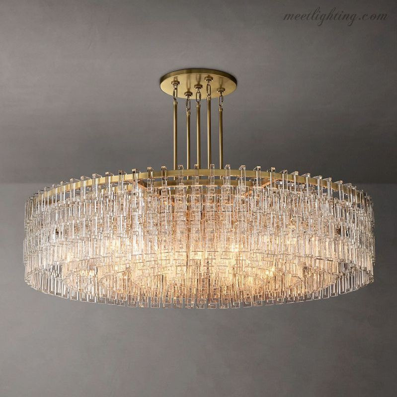 Marignia Round Chandelier 60"-Meet Lighting