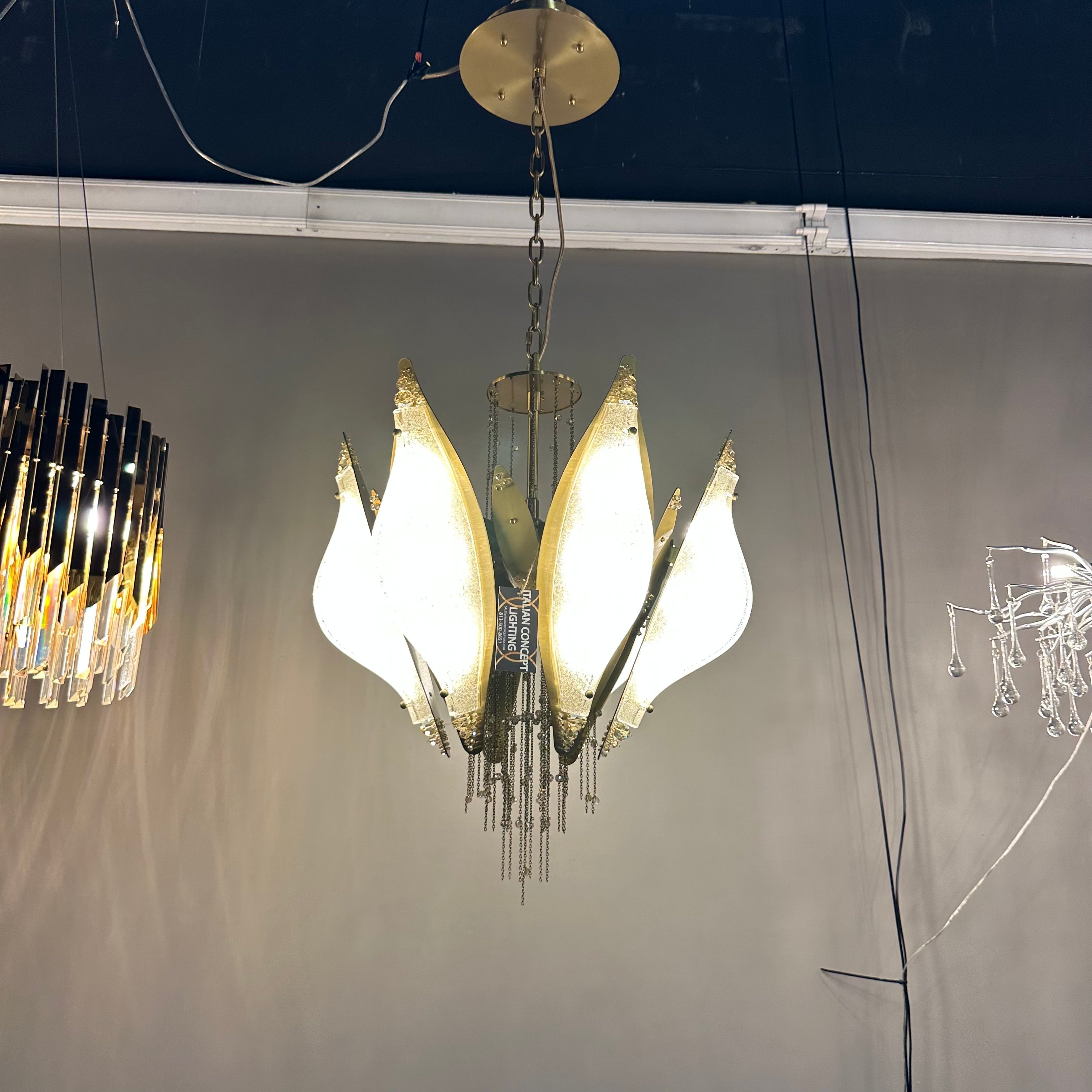 Meet Closed-Flower Crystal Chandelier-MEET LIGHTING