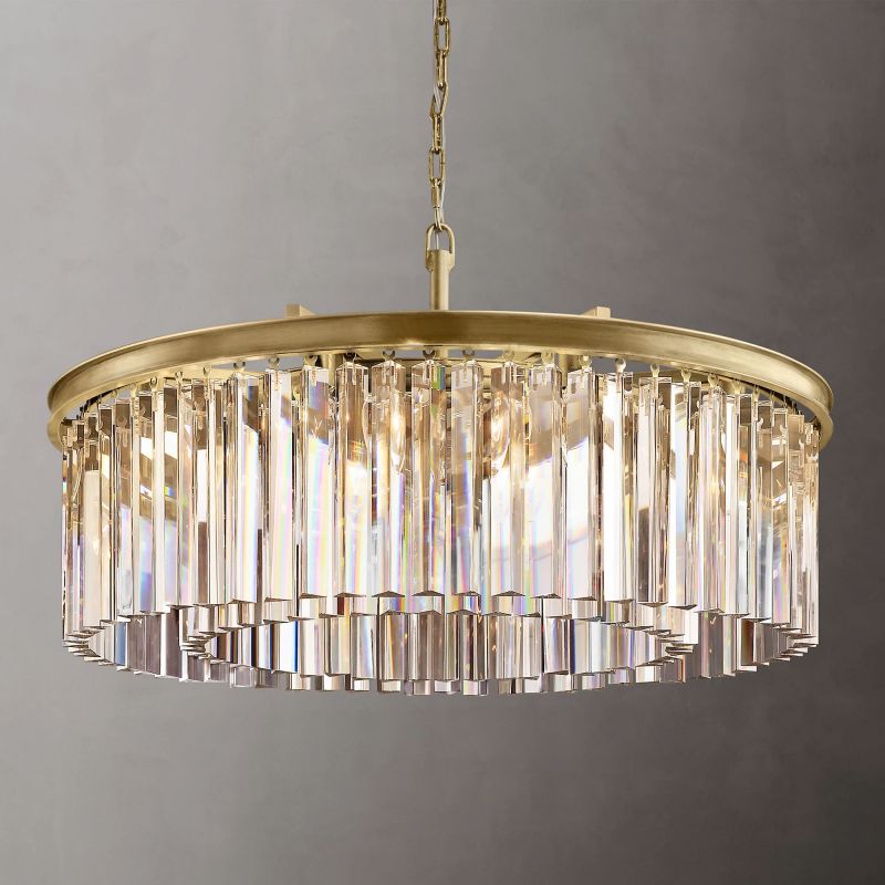 Meet Crystal Round Chandelier 32"-Meet Lighting