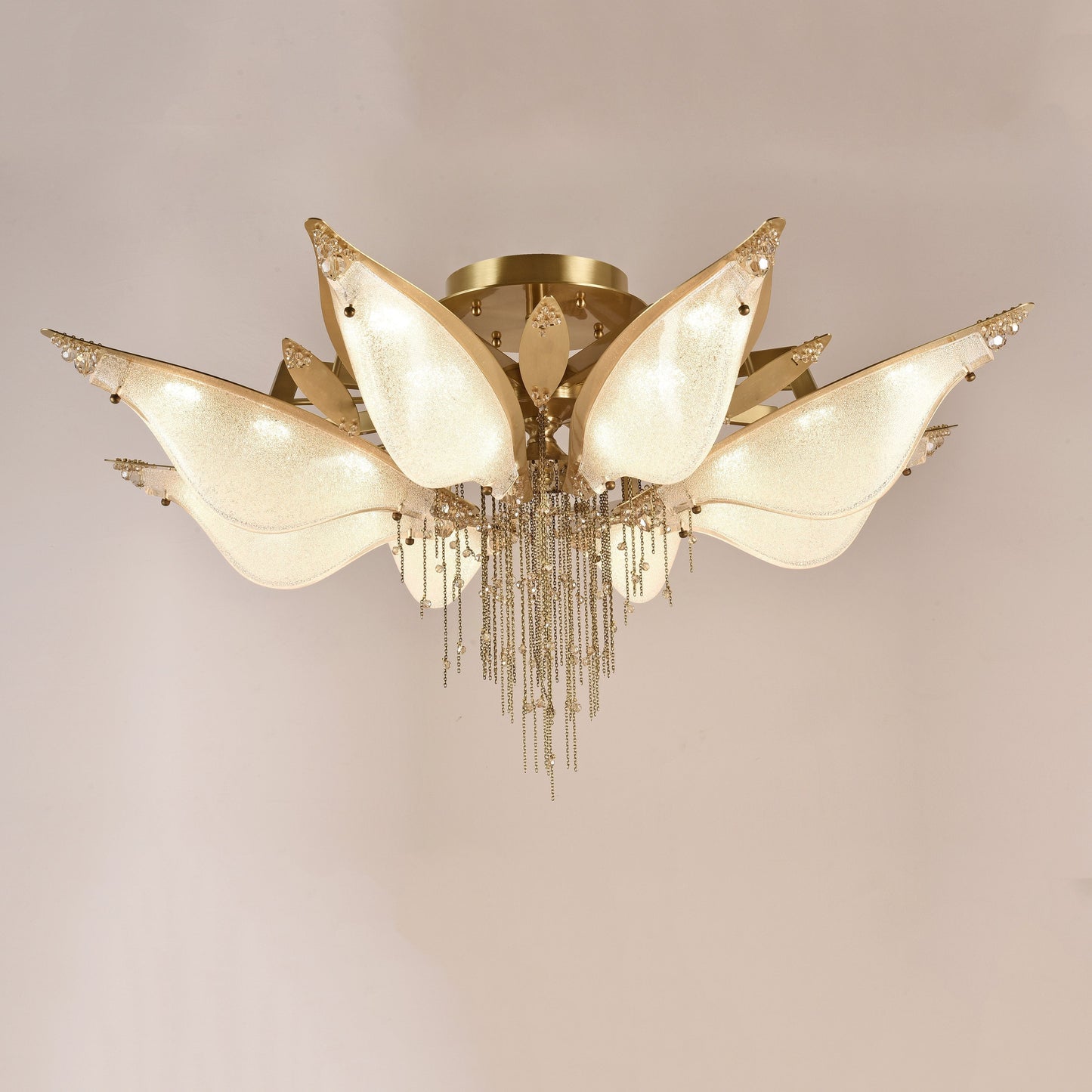 Meet Open-Flower Crystal Flushmount-Meet Lighting