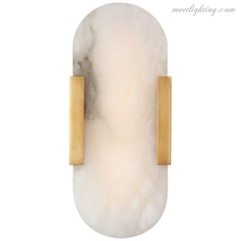 Melange Elongated Alabaster Wall Sconce 10"H 20''H 28''H-Meet Lighting