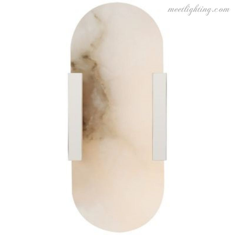 Melange Elongated Alabaster Wall Sconce 10"H 20''H 28''H-Meet Lighting