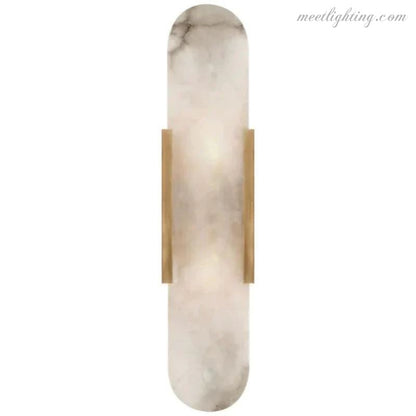 Melange Elongated Alabaster Wall Sconce 10"H 20''H 28''H-Meet Lighting