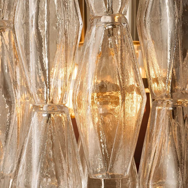 Chara Clear Glass Short Wall Sconce