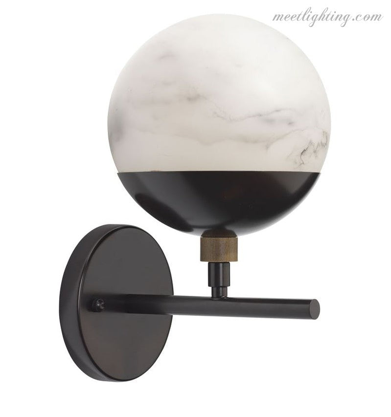 Metro Alabaster Wall Sconce-Meet Lighting