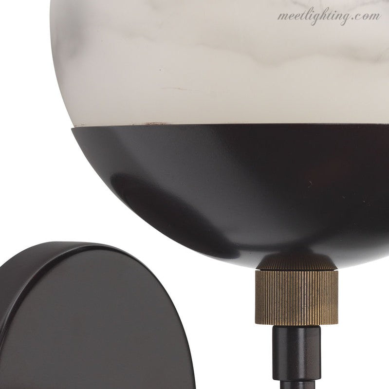 Metro Alabaster Wall Sconce-Meet Lighting