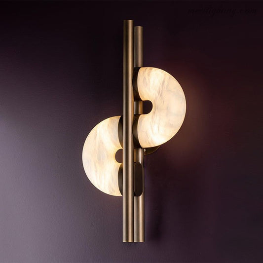 Modern Alabaster Global Wall Light-Meet Lighting